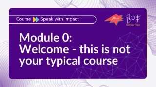 Module 0: Welcome - this is not your typical course Image